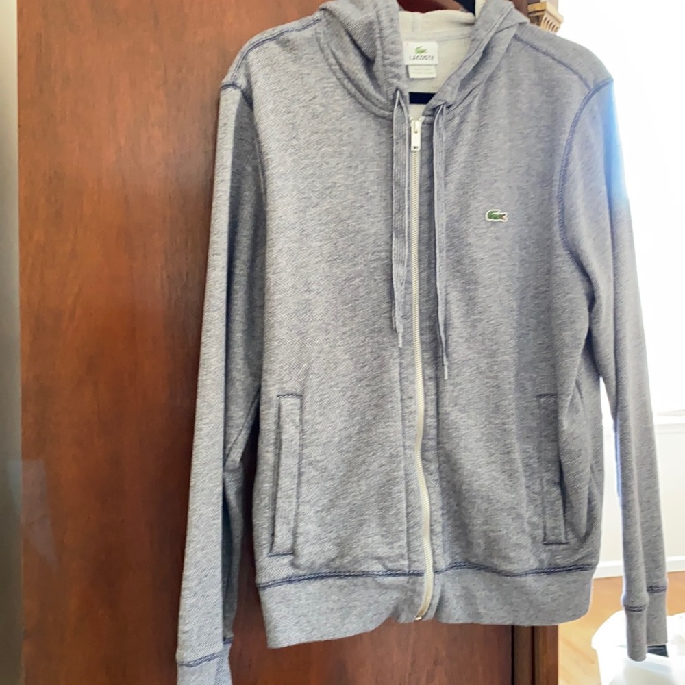 Lacoste zip up sweatshirt